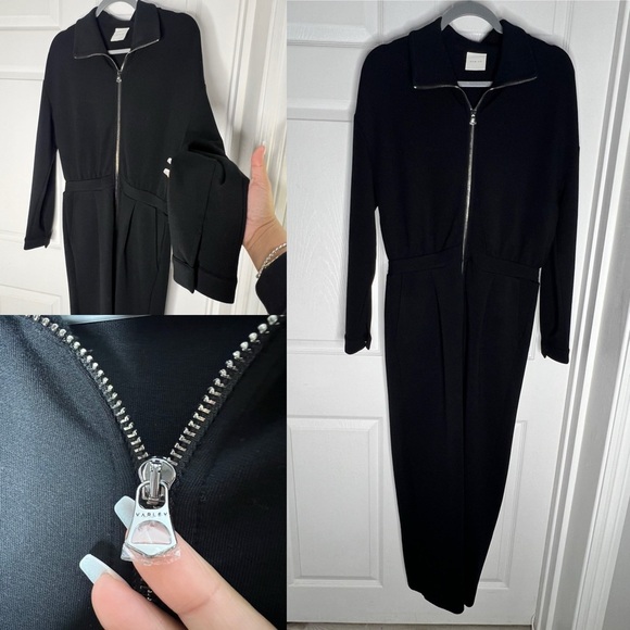 NWOT Varley Jessie Black Jumpsuit Sold On Revolve Sz M - Picture 2 of 16